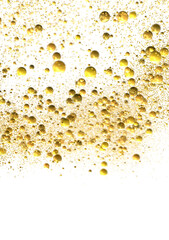 Elegant Embrace: Mesmerizing 3D Illustration Depicting Swirling gold Confetti