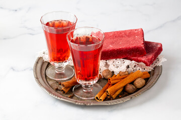 Kizilcik or Kizamik Sekeri - Red Sugar used for Lohusa Sherbet.