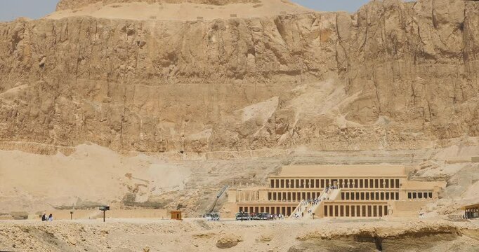 Beautiful view of the Temple of Hatshepsut in Luxor, Egypt