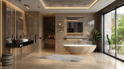 Beautiful stylish bathroom design