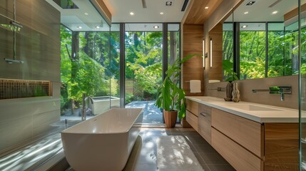 Beautiful stylish bathroom design