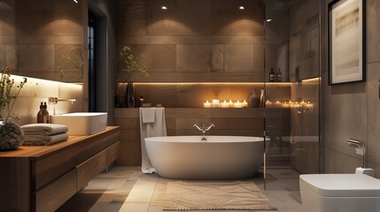 Beautiful stylish bathroom design