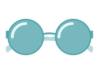 Stylish Sunglasses icon. Fashionable glasses frame silhouette. Accessory for Eye Protection from Sun