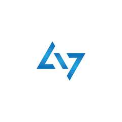 Vector premium monogram letter A logo design