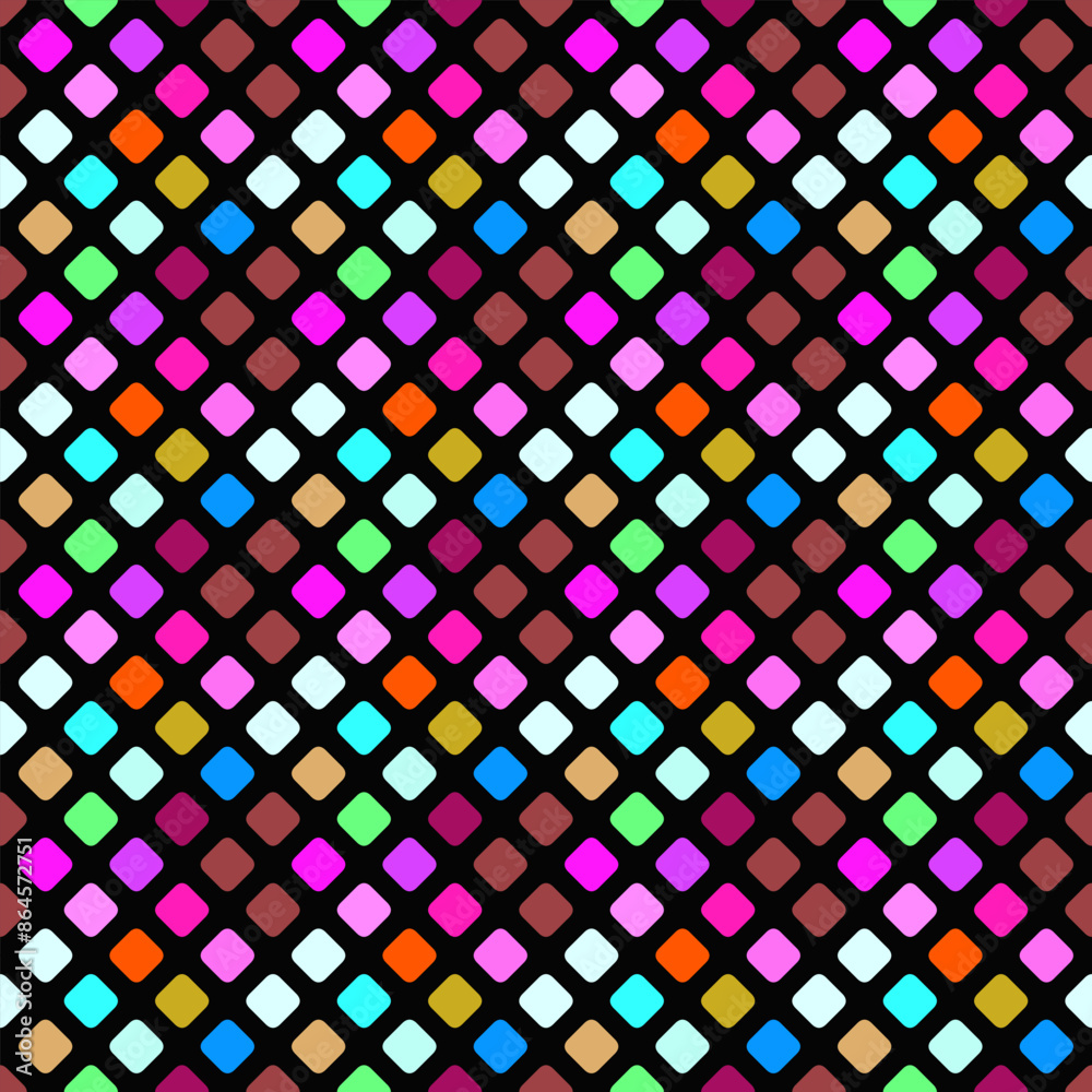 Poster geometrical colorful square pattern background design - abstract vector illustration from diagonal s