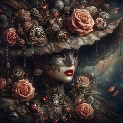 An image of a woman dressed in an elegant and refined outfit.