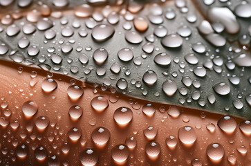 water drops on a surface