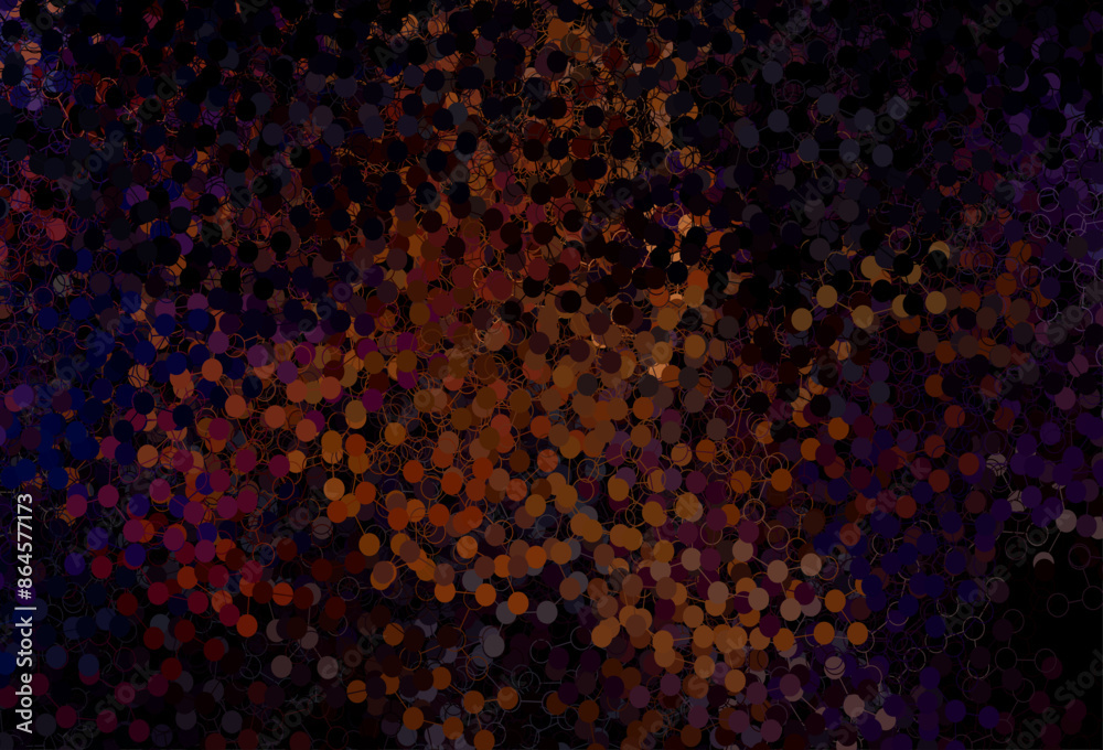 Wall mural dark red vector template with circles.