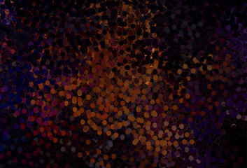 Dark Red vector template with circles.