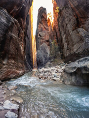 The Upper Narrows of Zion, Top-Down Trail, Zion National Park, Utah