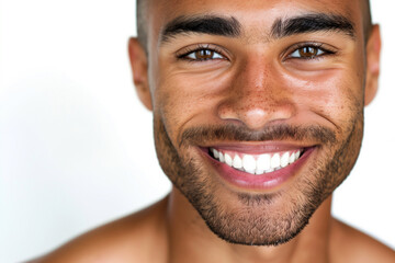 Obraz premium Confident Smile Portrait of Anglo-Mixed Man