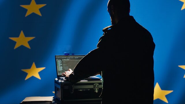 EU alliance military engineer creating fake accounts on social media to persuade other nations to act in member states government interests. European Union soldier influences people online