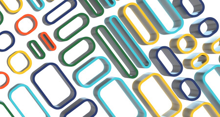 Multicolor abstract background banner of triangles , all the colors of the rainbow
