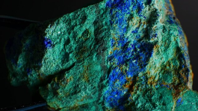 Azurmalachite. Stone that is an aggregate of azurite and malachite. Incredible beauty under the feet. Mineral collecting. Stone is attributed healing and magical powers. Awesome Unusual gem