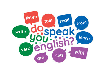do you speak english. foreign language concept. do you speak english concept. concept for the world of education and language