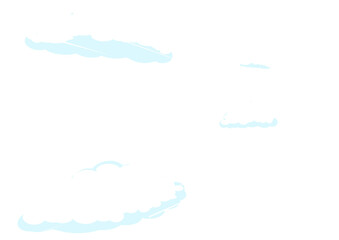 Blue sky comic book pop art halftone texture style PNG illustration