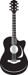 Obraz premium Guitar Silhouette vector illustration