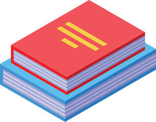 Two colorful books are lying on top of each other, creating an image of learning and knowledge