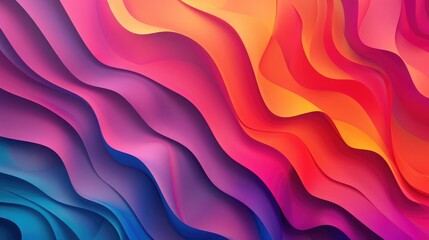 Obraz premium Abstract background with a mix of smooth gradients and sharp edges in vivid colors