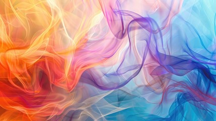 Obraz premium Abstract background with a mix of warm and cool colors blending harmoniously