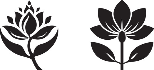 Flower silhouette illustration