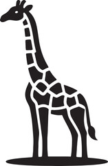 Giraffe silhouette illustration