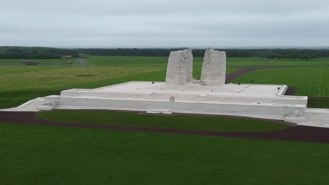 drone video Canadian National Vimy Memorial France Europe	