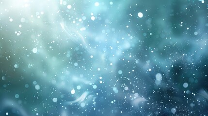 Soft, ethereal abstract background with floating particles and light effects