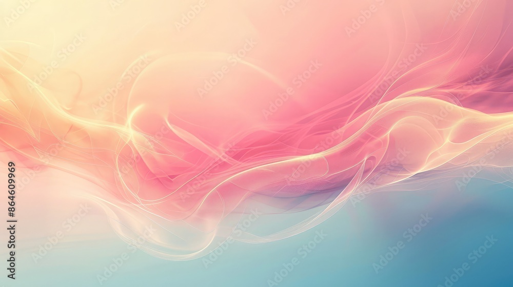 Poster soft gradients and light textures creating a serene and calming abstract background