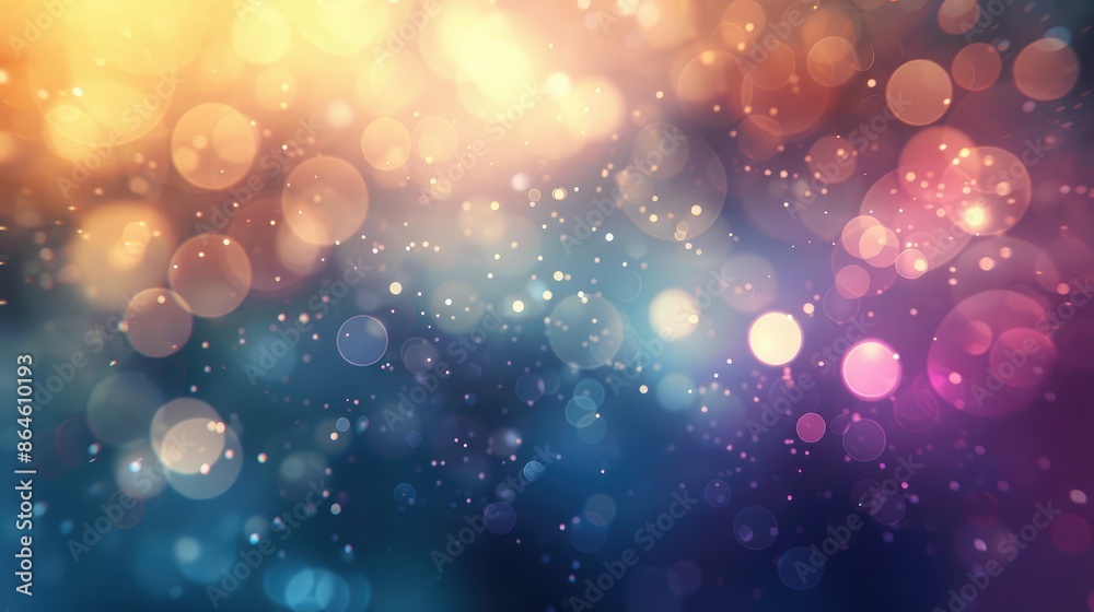 Poster subtle abstract background with soft gradients and bokeh effects creating a dreamy feel