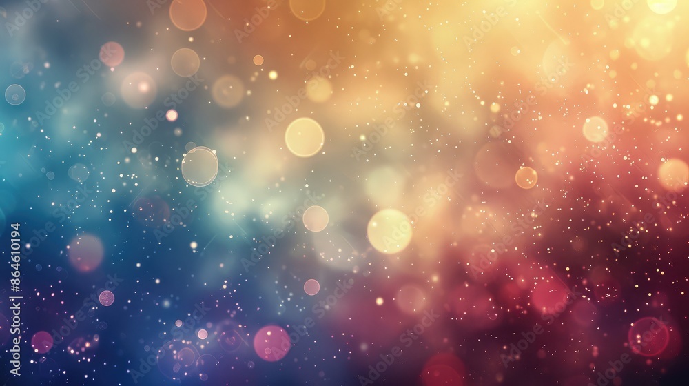 Poster subtle abstract background with soft gradients and bokeh effects creating a dreamy feel