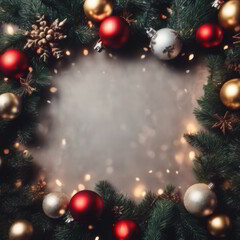 Merry Christmas Background With Blank Space in the Middle