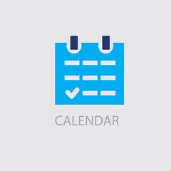 Calendar icon vector illustration. Calendar symbol