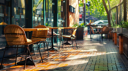 Luxury Restaurant Patio in Melbourne: Stage Background