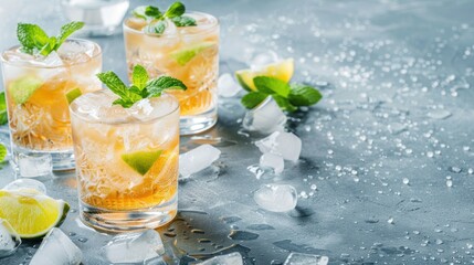 Refreshing Summer Cocktails with Mint and Lime