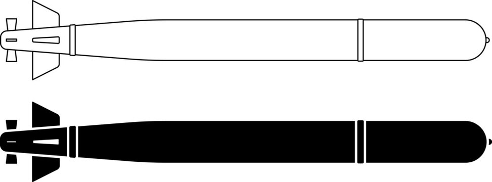 recommend clip art: side view Torpedo icon set