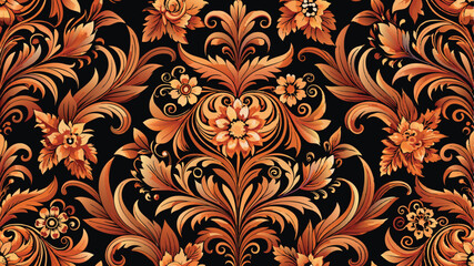 seamless floral pattern, background design, vector