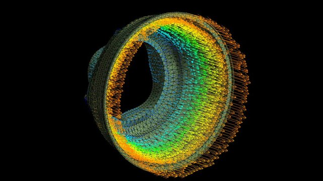 Mechanic simulation engineering - Stress and breakpoint analysis of fan cover under force and moment conditions