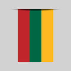 Lithuania Banner Flag Vector Illustration