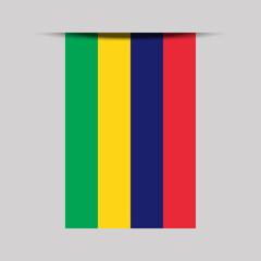 Mauritius Banner Flag Vector Illustration