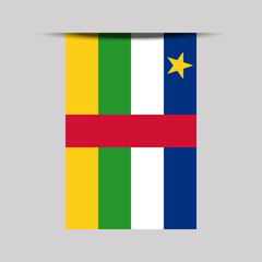 Central African Republic Banner Flag Vector Illustration