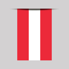 Austria Banner Flag Vector Illustration