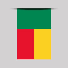 Benin Banner Flag Vector Illustration