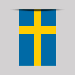 Sweden Banner Flag Vector Illustration