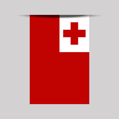Tonga Banner Flag Vector Illustration