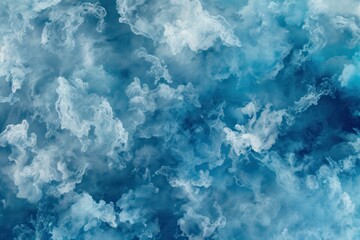 Obraz premium Abstract Blue Cloudy Sky Background for Creative Projects and Design