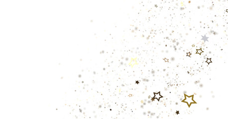 Golden Stardust Cascades in Mesmerizing 3D Rain Illustration