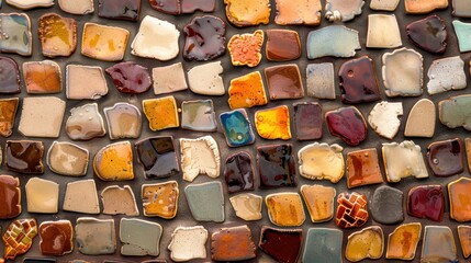 Colorful ceramic tile mosaic pattern