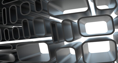 Multicolor abstract background banner of triangles , all the colors of the rainbow