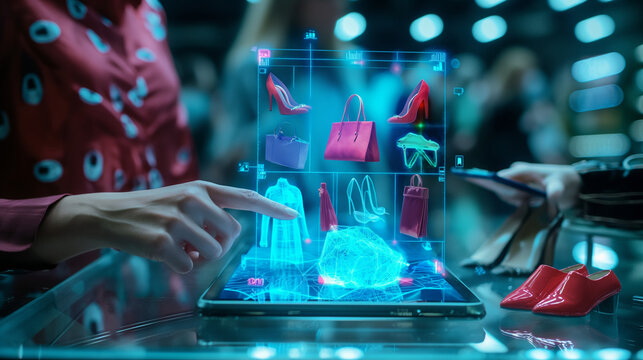 virtual shopping in shop